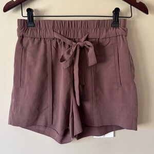 Dynamite Mauve Tie-Waist High Waisted Shorts Size XS